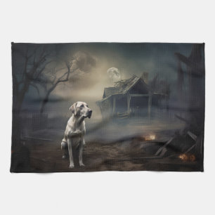 Labrador Halloween Scary Kitchen Towel