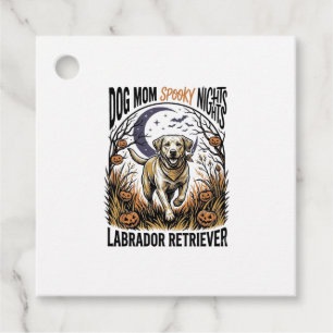 Labrador Halloween Shirt Vintage Dog Mom Graphic_1 Favour Tags