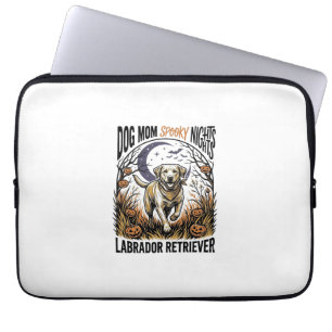 Labrador Halloween Shirt Vintage Dog Mom Graphic_1 Laptop Sleeve