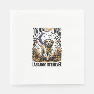 Labrador Halloween Shirt Vintage Dog Mom Graphic_1 Napkin