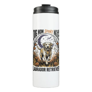Labrador Halloween Shirt Vintage Dog Mom Graphic_1 Thermal Tumbler