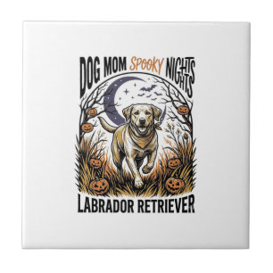 Labrador Halloween Shirt Vintage Dog Mom Graphic_1 Tile