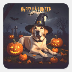 Labrador Halloween Square Sticker