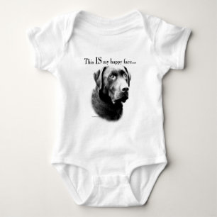 Labrador Happy Face Baby Bodysuit
