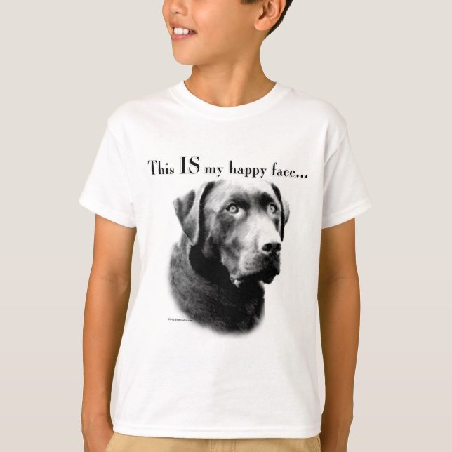 Labrador Happy Face T-Shirt (Front)