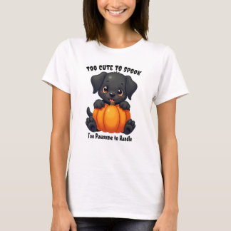 Labrador holding a Pumpkin, halloween  T-Shirt