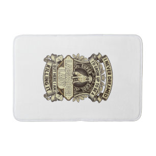 Labrador Lady Dog Crown Shield_1 Bath Mat