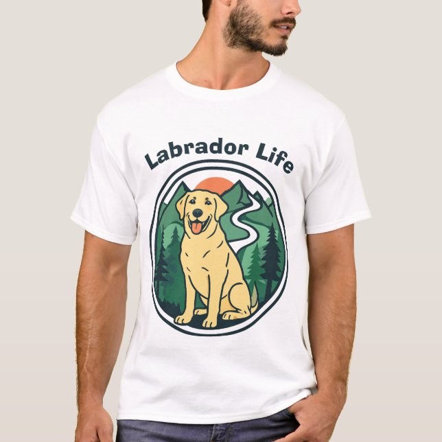 Labrador Life Adventure T-Shirt (Front)