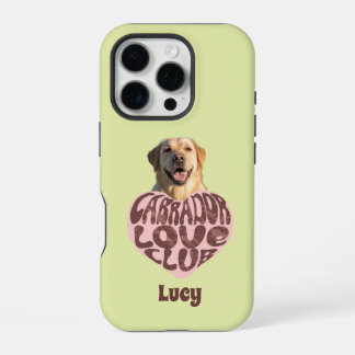 Labrador Love Club Custom Photo & Name - Dog Mom iPhone 16 Pro Case