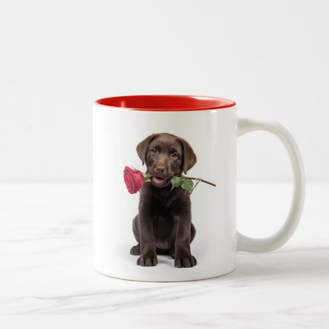 Labrador Love Two-Tone Coffee Mug (Right)