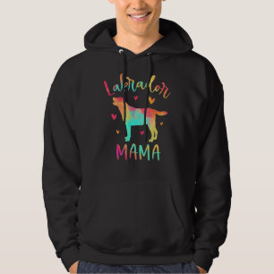 Labrador Mama Colourful Labrador Retriever Dog Mom Hoodie