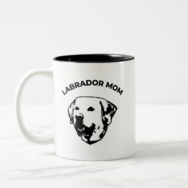 Labrador Mom Coffee Mug (Gauche)