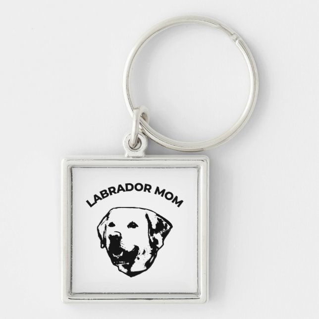 Labrador Mom  Keychain (Front)