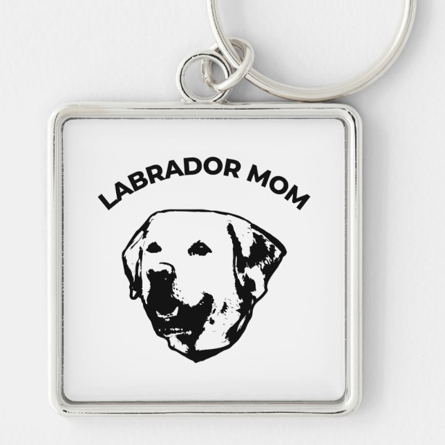 Labrador Mom   Keychain (Front)