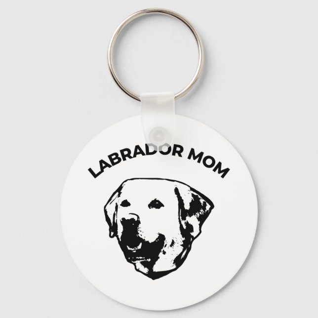 Labrador Mom   Keychain (Front)
