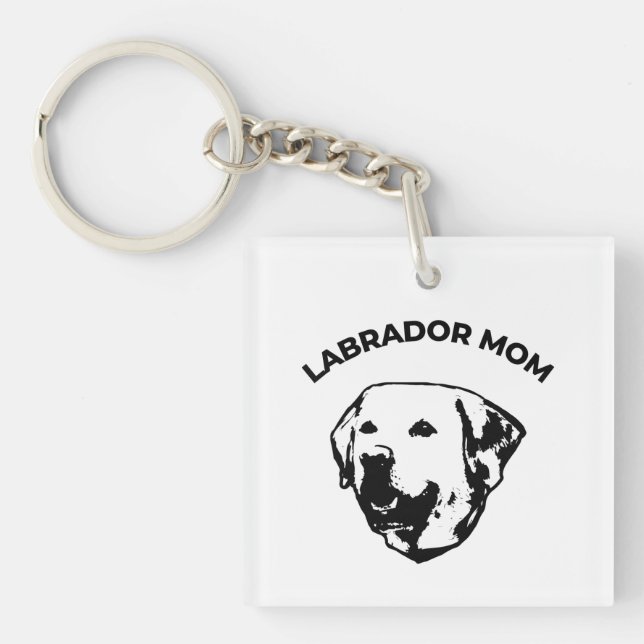 Labrador Mom  Keychain (Front)