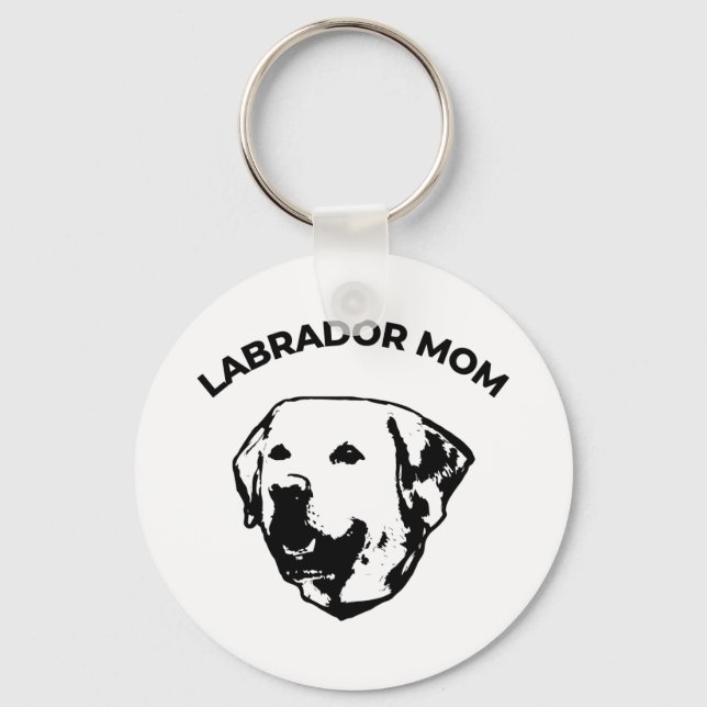 Labrador Mom   Keychain (Front)