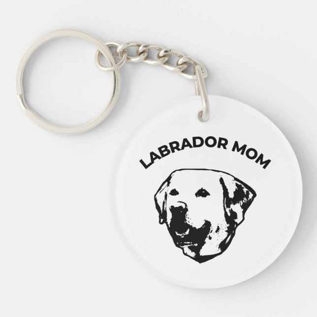 Labrador Mom  Keychain (Front)