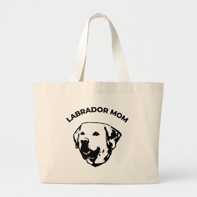 Labrador Mom  Large Tote Bag (Front)
