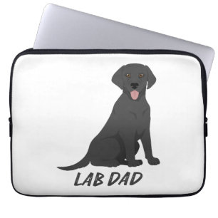 Labrador Mom SVG – Dog Silhouette & Paw Print Desi Laptop Sleeve