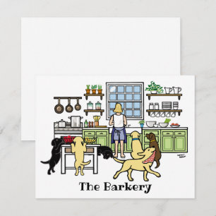 Labrador Mom's Kitchen Blonde Card