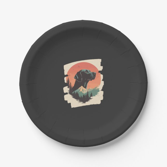 Labrador   paper plate (Front)