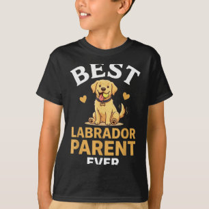 Labrador parent cute retro yellow lab owner design T-Shirt
