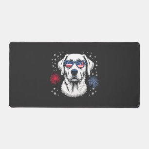 Labrador patriotique avec lunettes USA