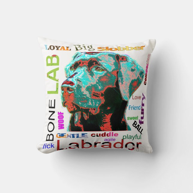 Labrador - Pop Art Design American MoJo Pillows (Front)
