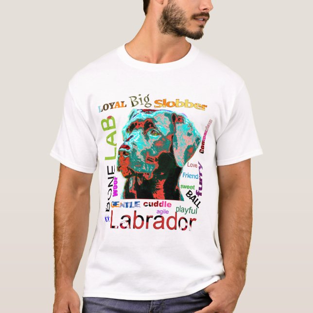 Labrador Pop Art Design T-Shirt (Front)