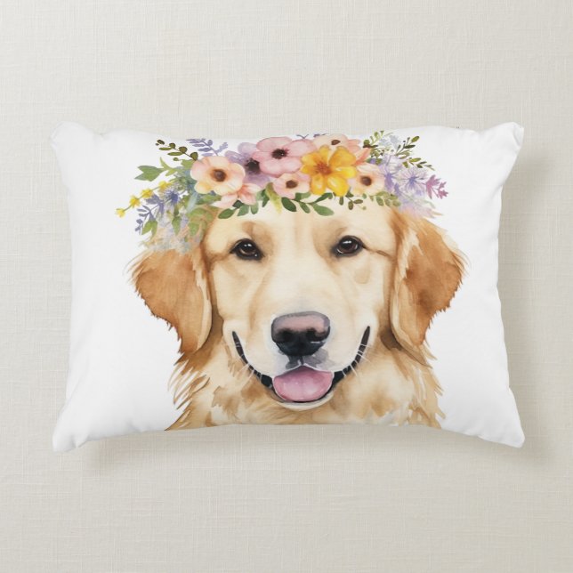 Labrador Princess Accent Pillow (Front)