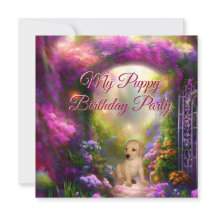Labrador Puppy Birthday Party Secret Garden 