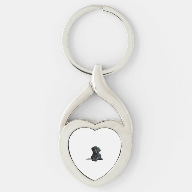 Labrador Puppy   Keychain (Front)