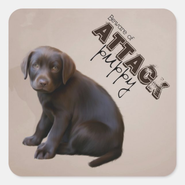 Labrador Puppy Sticker (Front)