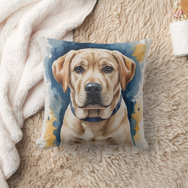 Labrador Puppy Throw Pillow | Home Decor (Blanket)