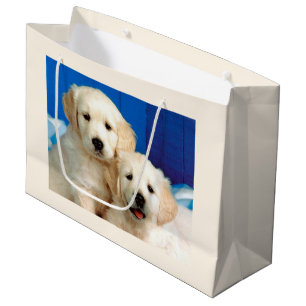 Labrador pups large gift bag