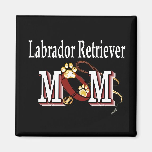 labrador récupérateur maman Magnet (Devant)