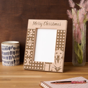 Labrador Reindeer Etched Frames