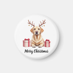 Labrador Reindeer Magnet