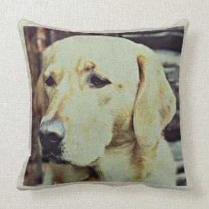 Labrador Retreiver Dog Tapestry Effect Big Throw Pillow