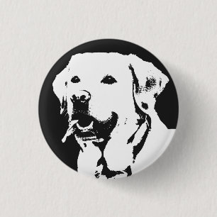 Labrador Retriever 1 Inch Round Button