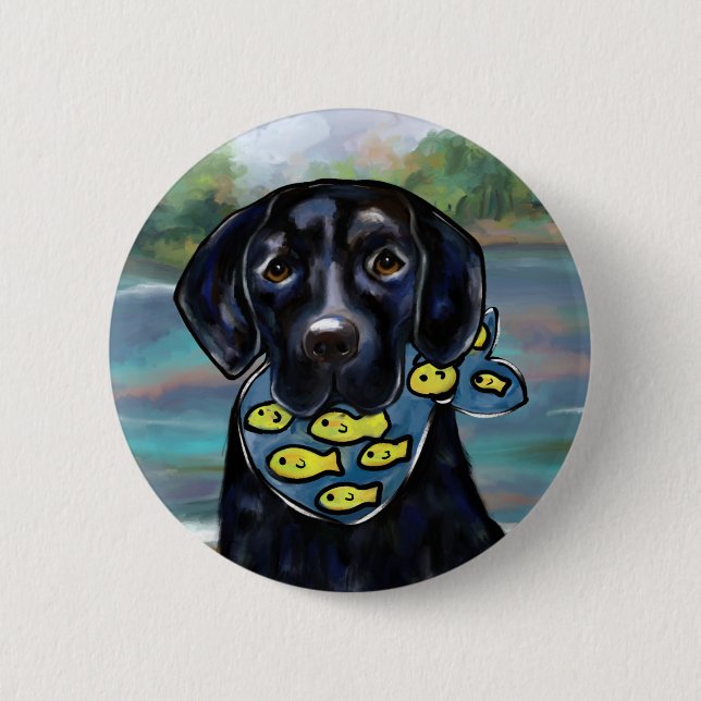 Labrador Retriever 2 Inch Round Button (Front)