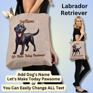 Labrador Retriever - Add Dog's Name, Change Text Tote Bag