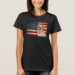 Labrador retriever American Flag labra dog Animal  T-Shirt