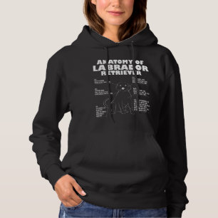 Labrador Retriever Anatomy Funny Dog owner Gift Hoodie