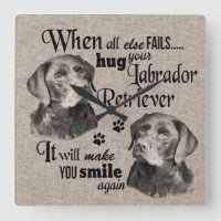 Labrador Retriever art when everything fails quote