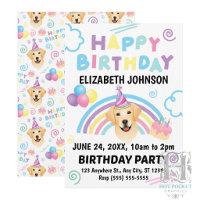 Labrador Retriever Birthday Invitation