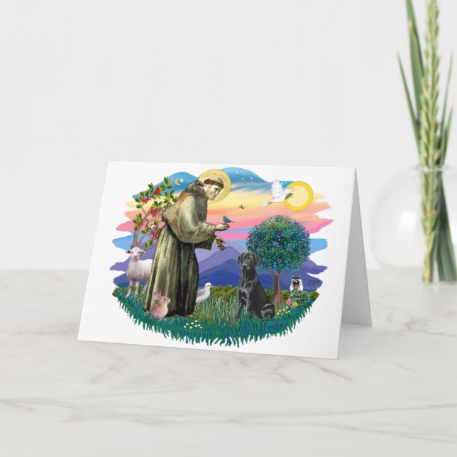 Labrador Retriever (black) Card (Front)