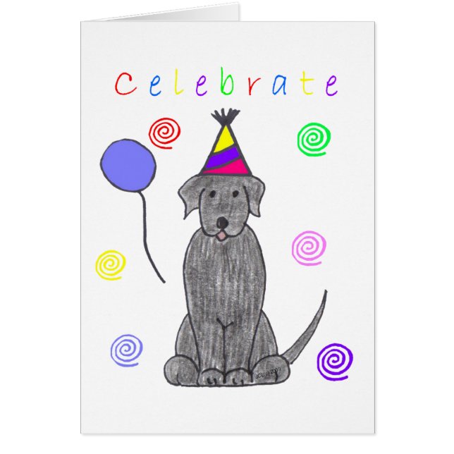 Labrador Retriever Black Celebrate (Front)