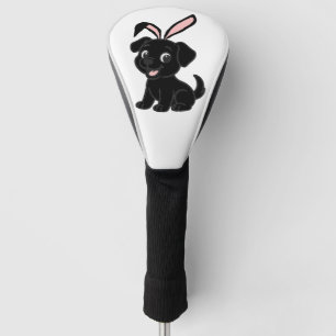 Labrador Retriever Black Easter Sitting Cartoon Golf Head Cover